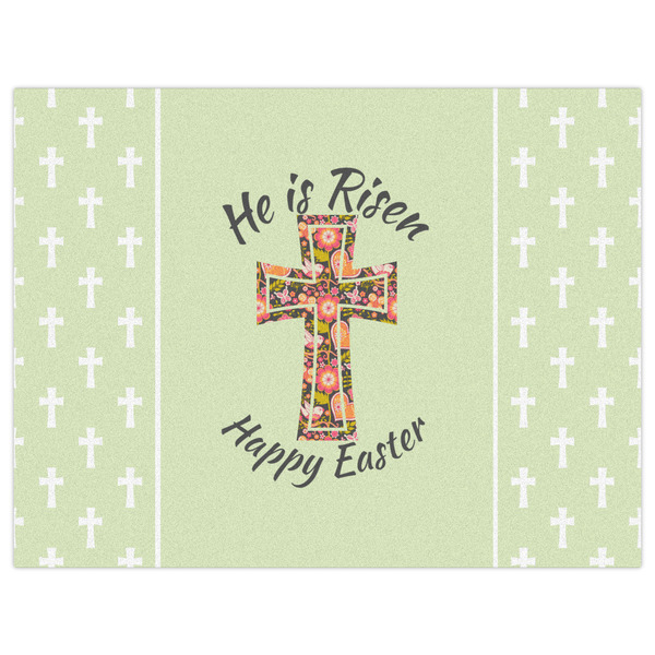 Easter Cross Indoor / Outdoor Rug - 6'x8' - Front Flat
