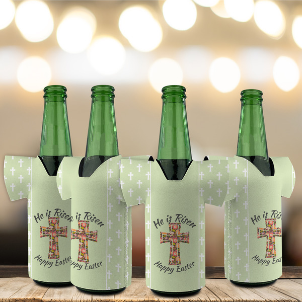 Easter Cross Jersey Bottle Cooler - Set of 4 - LIFESTYLE