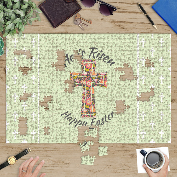 Easter Cross Jigsaw Puzzle 1014 Piece - In Context