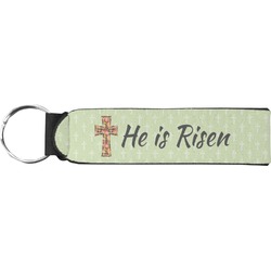 Easter Cross Neoprene Keychain Fob