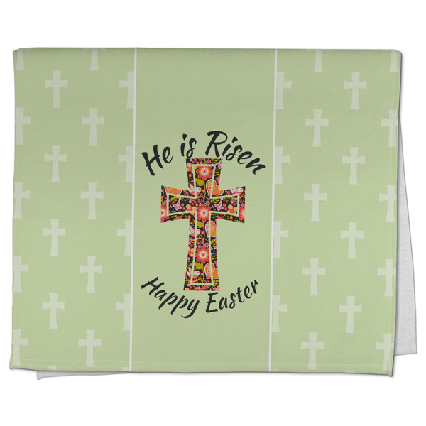 Custom Easter Cross Kitchen Towel - Poly Cotton