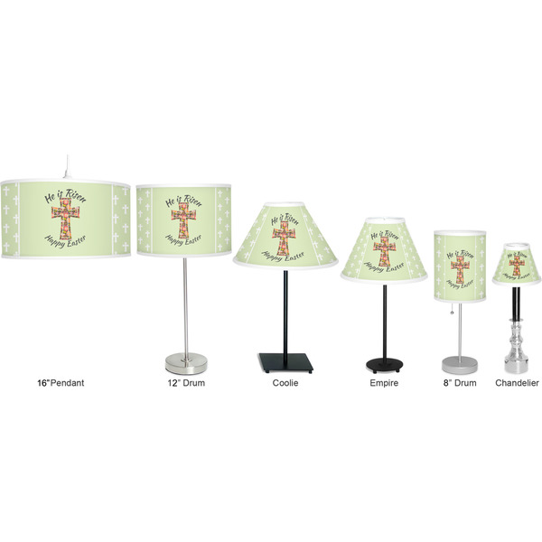 Easter Cross Lamp Full View Size Comparison