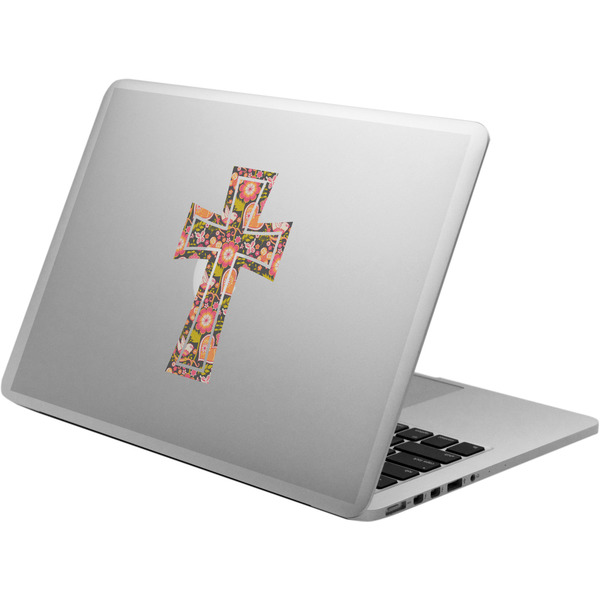 Custom Easter Cross Laptop Decal