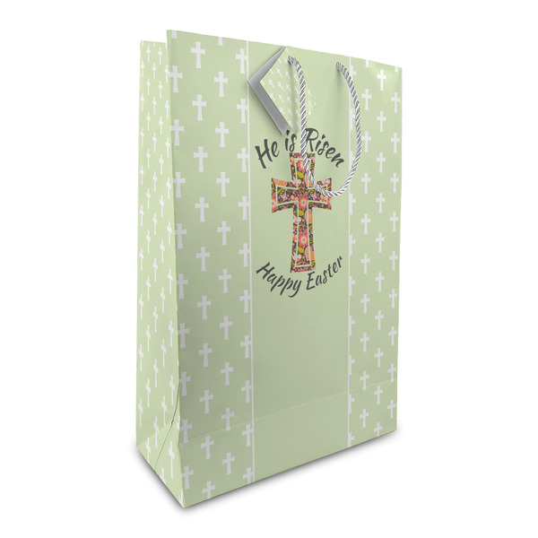 Custom Easter Cross Large Gift Bag