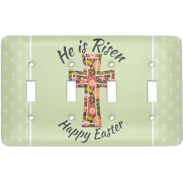 Custom Easter Cross Light Switch Cover (4 Toggle Plate)