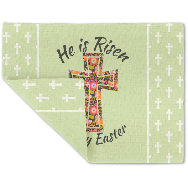 Easter Cross Linen Placemat - Folded Corner (double side)