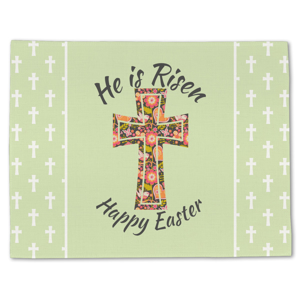 Custom Easter Cross Single-Sided Linen Placemat - Single