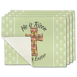 Easter Cross Single-Sided Linen Placemat - Set of 4