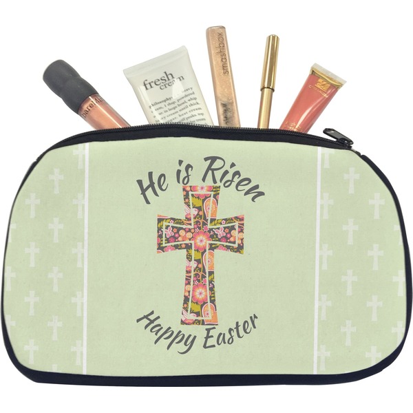 Custom Easter Cross Makeup / Cosmetic Bag - Medium