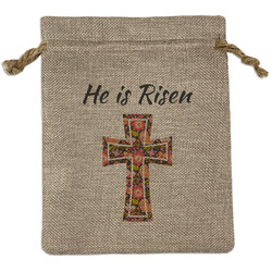 Easter Cross Burlap Gift Bag