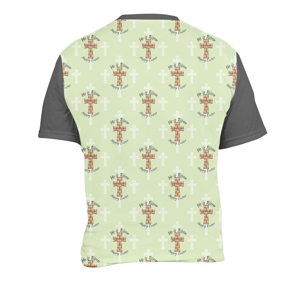 Easter Cross Men's Crew Neck T Shirt Medium - Back