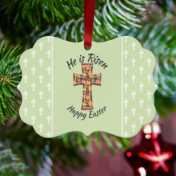 Easter Cross Metal Benilux Ornament - Lifestyle