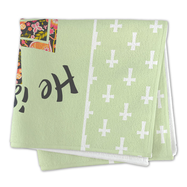 Easter Cross Microfiber Dish Rag - FOLDED (square)