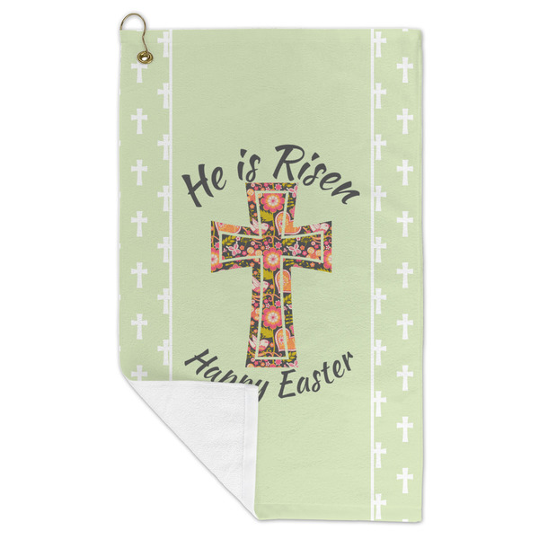 Easter Cross Microfiber Golf Towels - FOLD