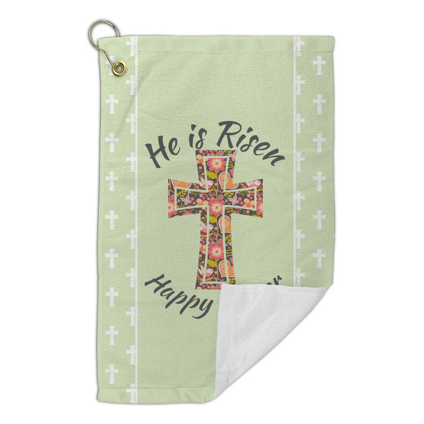 Easter Cross Microfiber Golf Towels Small - FRONT FOLDED