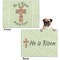 Easter Cross Microfleece Dog Blanket - Regular - Front & Back