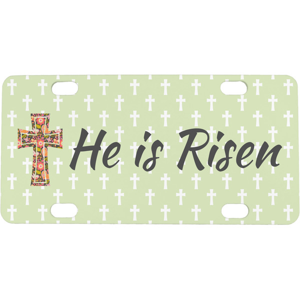 Custom Easter Cross Mini / Bicycle License Plate (4 Holes)