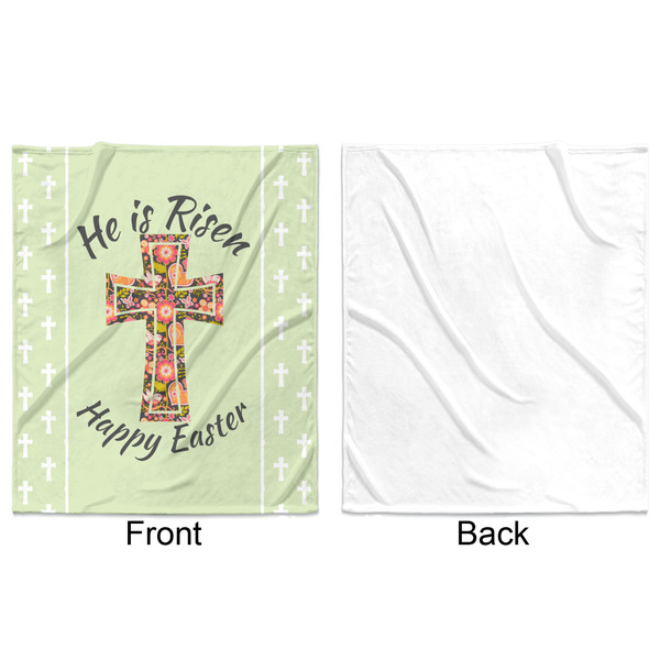 Easter Cross Minky Blanket - 50"x60" - Single Sided - Front & Back