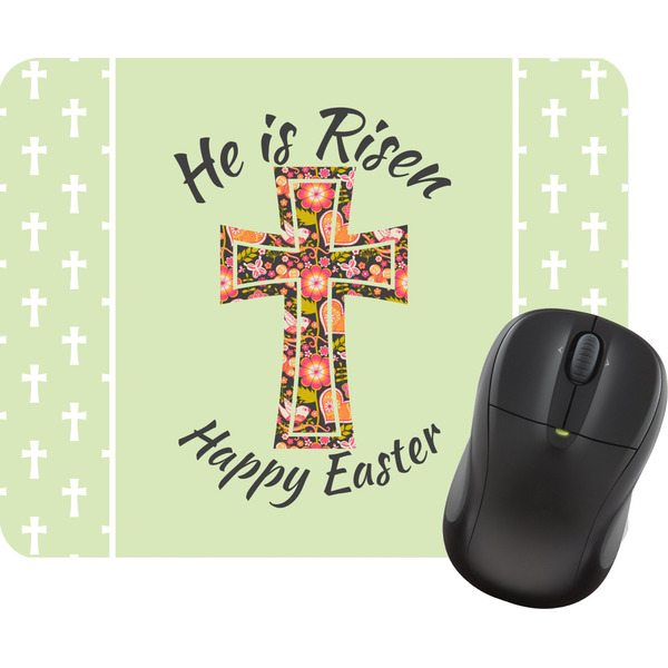 Custom Easter Cross Rectangular Mouse Pad