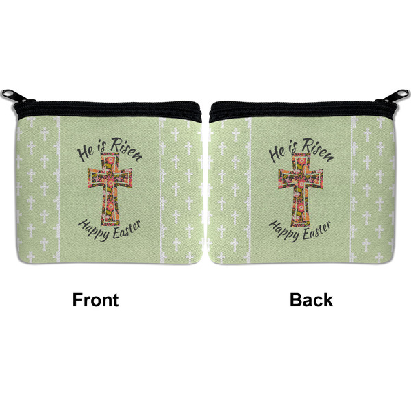 Easter Cross Neoprene Coin Purse - Front & Back (APPROVAL)