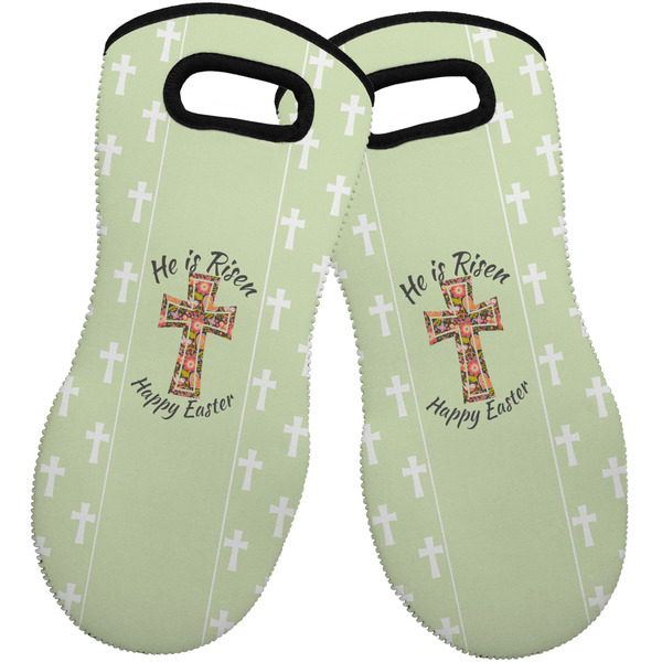 Easter Cross Neoprene Oven Mitt -Set of 2 - Front