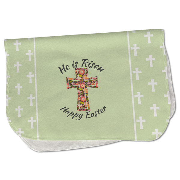 Custom Easter Cross Burp Cloth - Fleece
