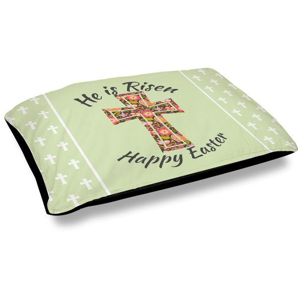 Custom Easter Cross Outdoor Dog Bed - Large