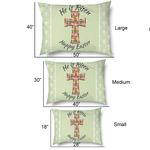 Easter Cross Outdoor Dog Beds - SIZE CHART