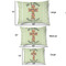 Easter Cross Outdoor Dog Beds - SIZE CHART