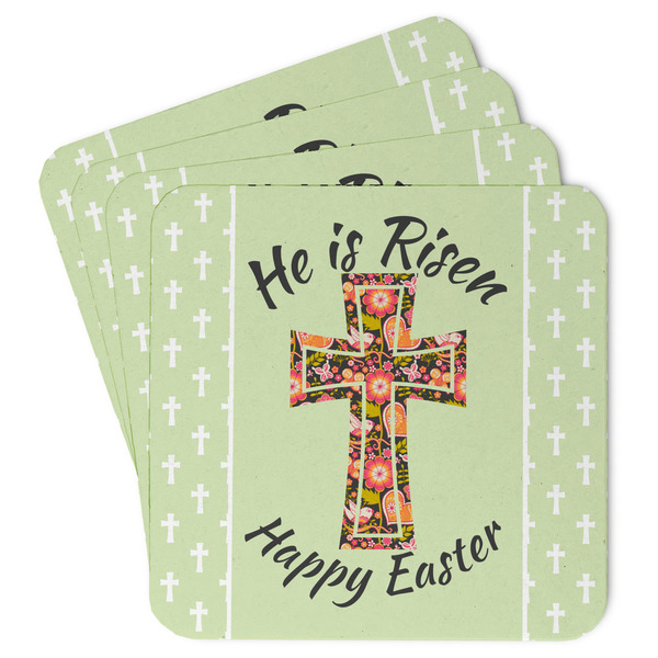 Custom Easter Cross Paper Coasters