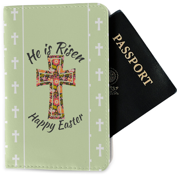 Custom Easter Cross Passport Holder - Fabric
