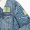 Easter Cross Patches Lifestyle Jean Jacket Detail
