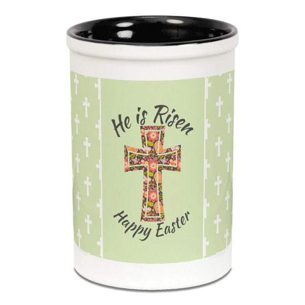 Easter Cross Pencil Holder - Black