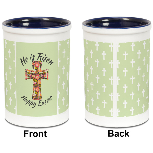 Easter Cross Pencil Holder - Blue - approval