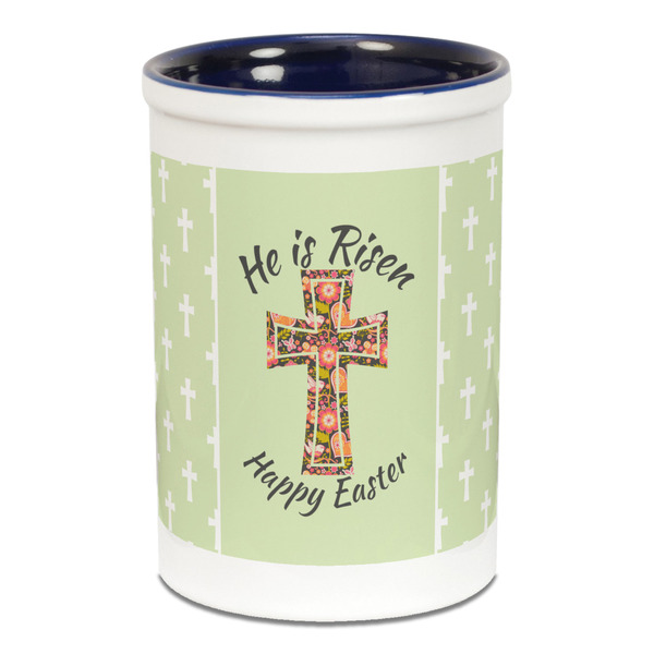 Easter Cross Pencil Holder - Blue