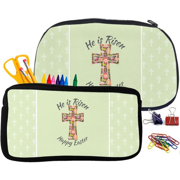 Easter Cross Pencil / School Supplies Bags Small and Medium
