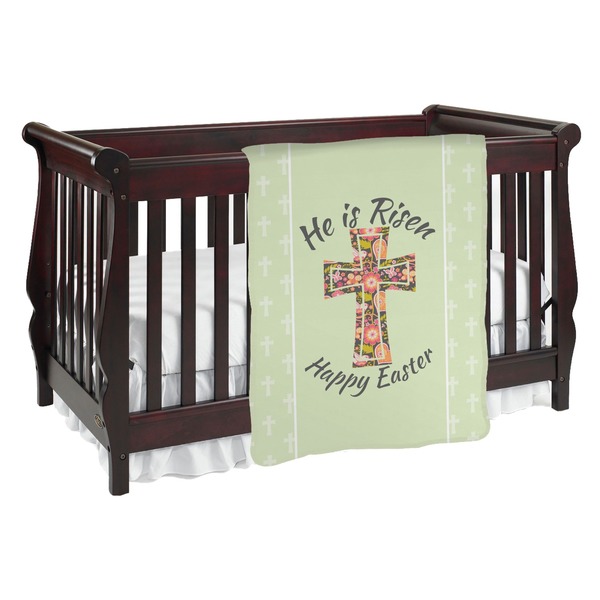 Custom Easter Cross Baby Blanket