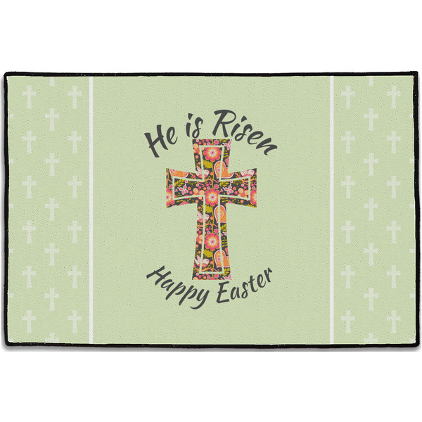 Easter Cross Personalized Door Mat - 36x24 (APPROVAL)
