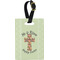 Easter Cross Plastic Luggage Tag - Rectangular
