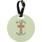 Easter Cross Personalized Round Luggage Tag