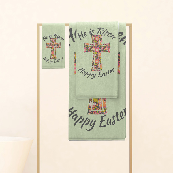Easter Cross Personalized Towel Set