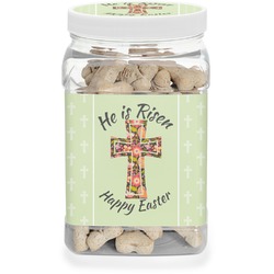 Easter Cross Dog Treat Jar