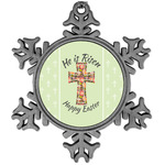 Easter Cross Vintage Snowflake Ornament
