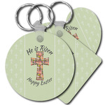 Easter Cross Plastic Keychain