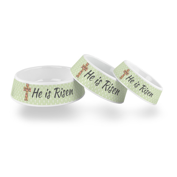 Easter Cross Plastic Pet Bowls - PARENT MAIN