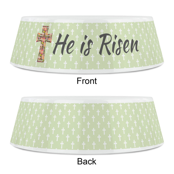 Easter Cross Plastic Pet Bowls - Small - APPROVAL