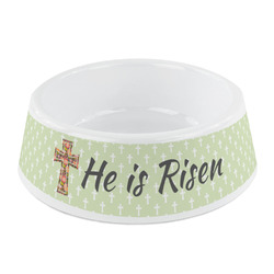 Easter Cross Plastic Dog Bowl - Small