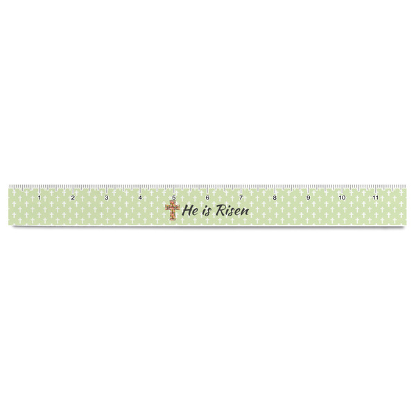 Easter Cross Plastic Ruler - 12" - FRONT