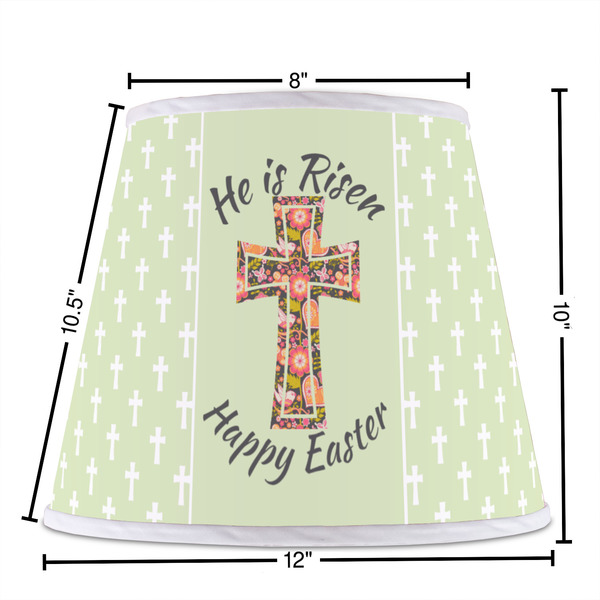 Easter Cross Poly Film Empire Lampshade - Dimensions