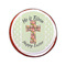 Easter Cross Printed Icing Circle - Small - On Cookie